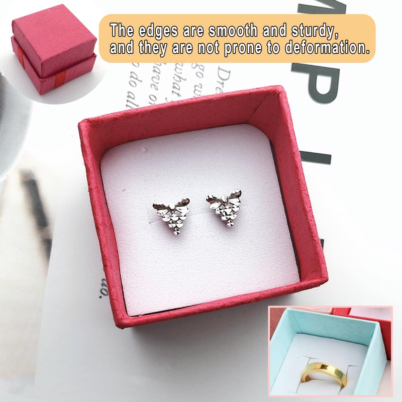 Markeny 32 Pcs Gift Box Set Ring for Ring and Earring Jewelry Anniversaries, Weddings, Birthdays, 4Color - Image 5